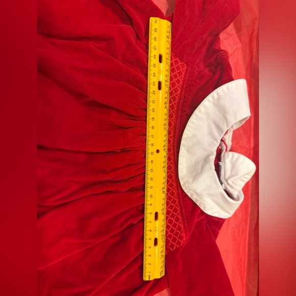 Nannette Red & White Holiday Baby Girl 18 month Dress Vintage Christmas Outfit - Picture 16 of 16